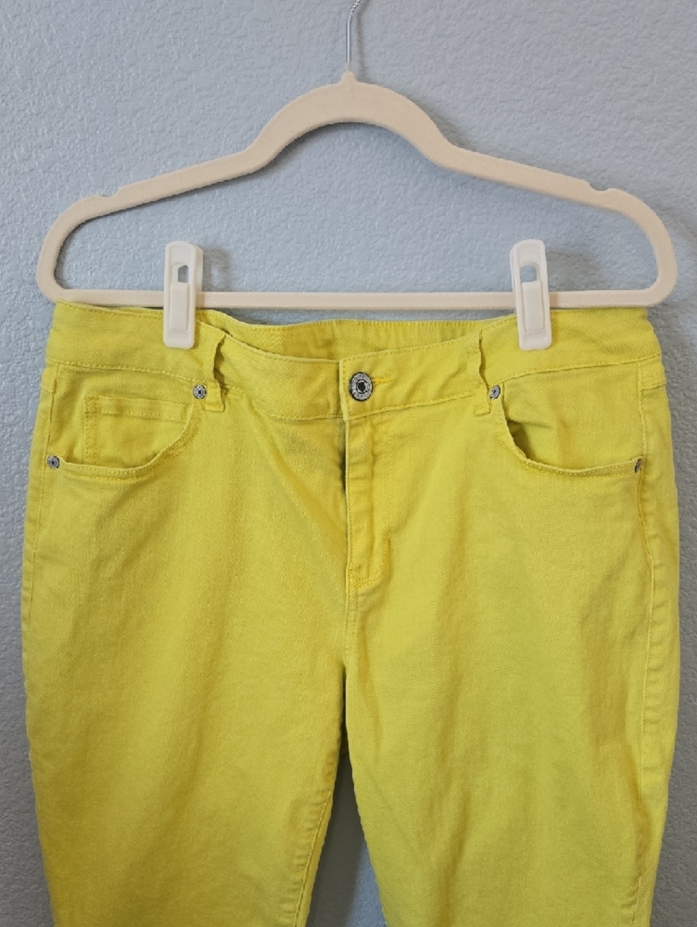 CAbi Sunshine Yellow Straight Leg Jeans - Picture 4 of 11